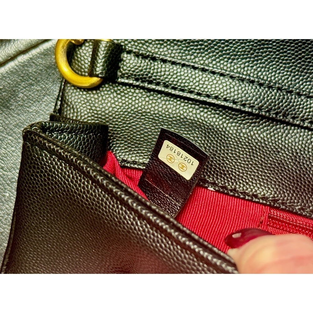 Chanel Black Quilted Leather Wallet On Chain WOC Classic‎ Gold Hardware - Picture 4 of 13